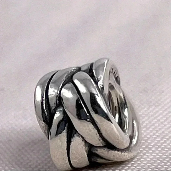 Pandora Forget Me Knot 925 Sterling Silver Charm Authentic Stamped Threaded - Picture 4 of 6